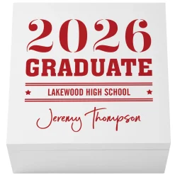 School Spirit Graduation Keepsake Box