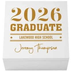 School Spirit Graduation Keepsake Box