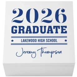 School Spirit Graduation Keepsake Box
