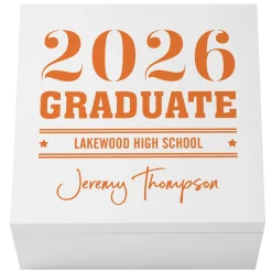 School Spirit Graduation Keepsake Box