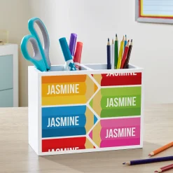 School Supplies Wood Utensil Caddy