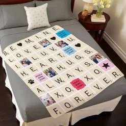 Scrabble® Be Mine Blanket
