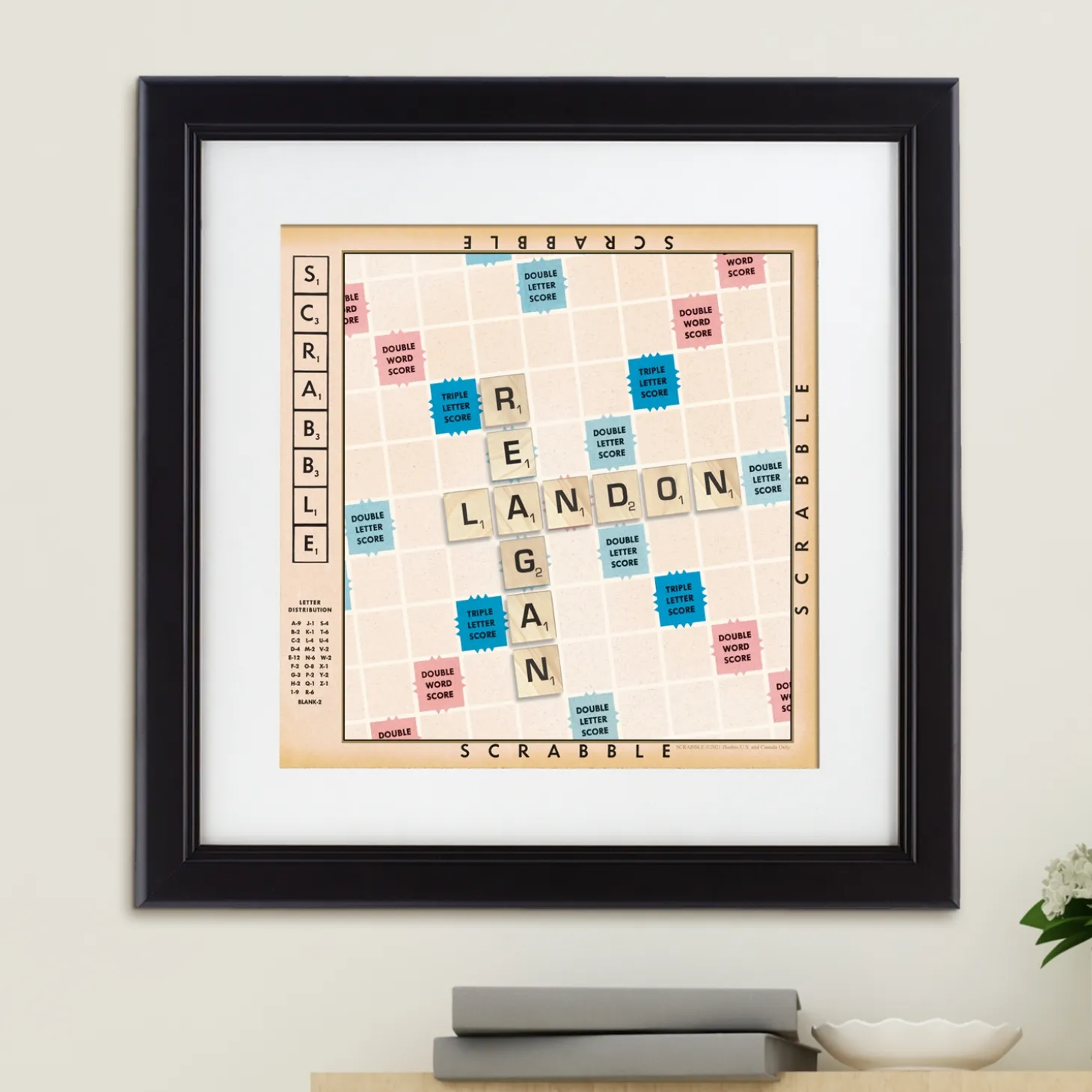 SCRABBLE® Couple Framed Print