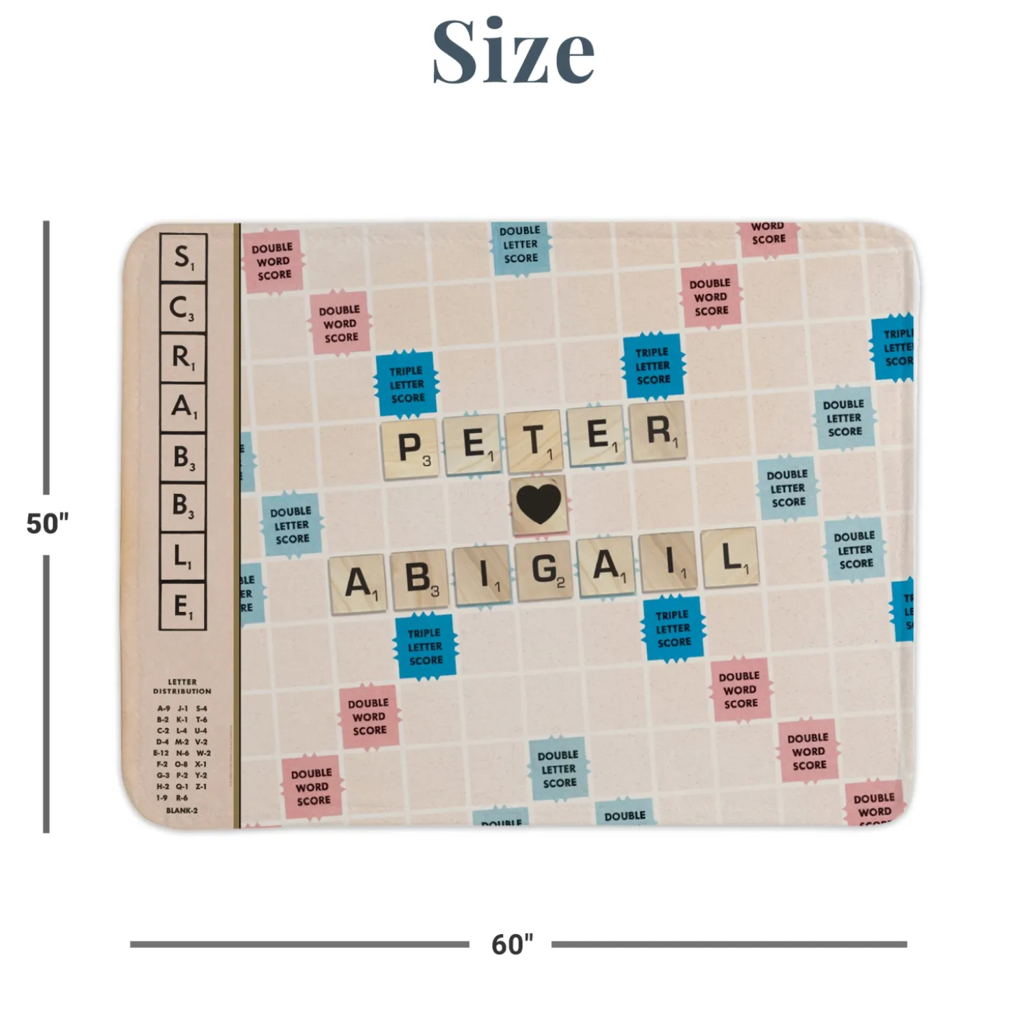 SCRABBLE® Couple Plush Blanket