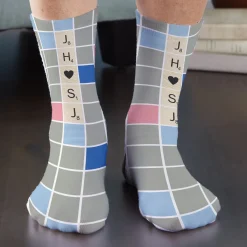 Scrabble® Initial Hearts Socks