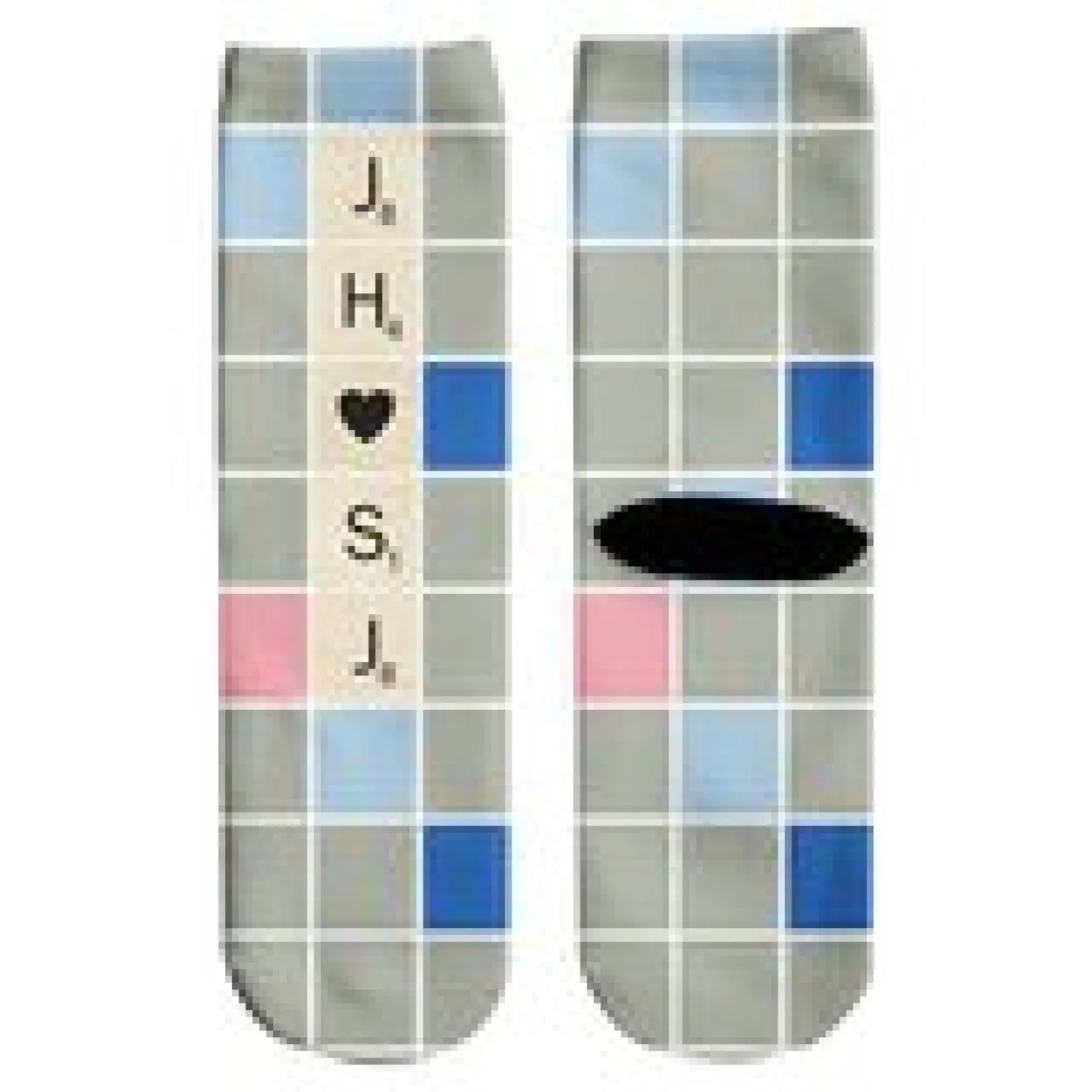 Scrabble® Initial Hearts Socks