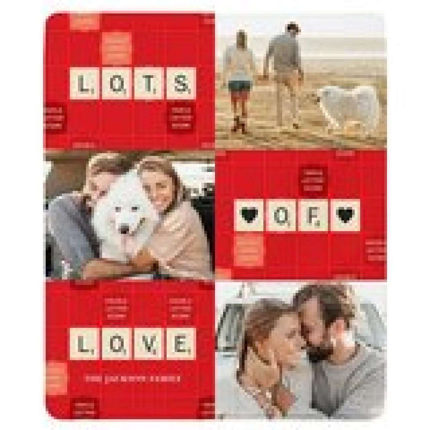 Scrabble® Lots of Love Photo Plush Blanket