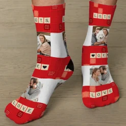 Scrabble® Lots of Love Photo Socks