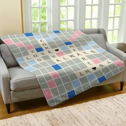 Scrabble® Love You Plush Blanket