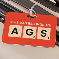Scrabble® Tiles Initials Luggage Tag