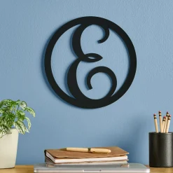 Script Initial Lasered Acrylic Wall Sign