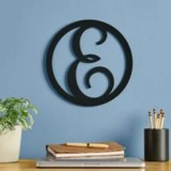 Script Initial Lasered Acrylic Wall Sign