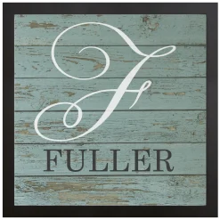 Script Initial Rustic Canvas