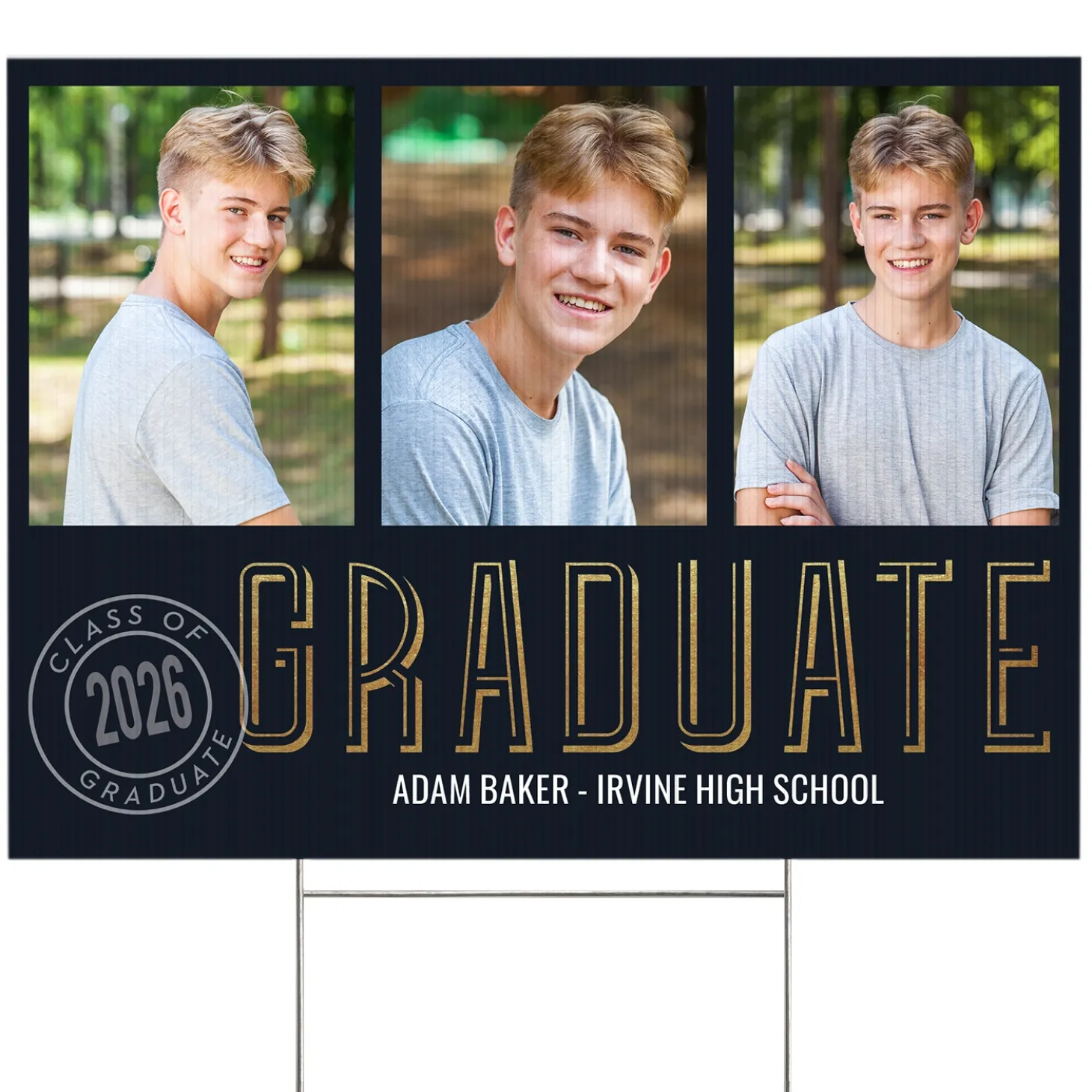 Seal of Success Graduation Photo Yard Sign