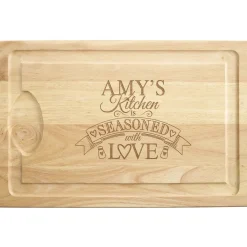 Seasoned With Love Maple Wood Cutting Board