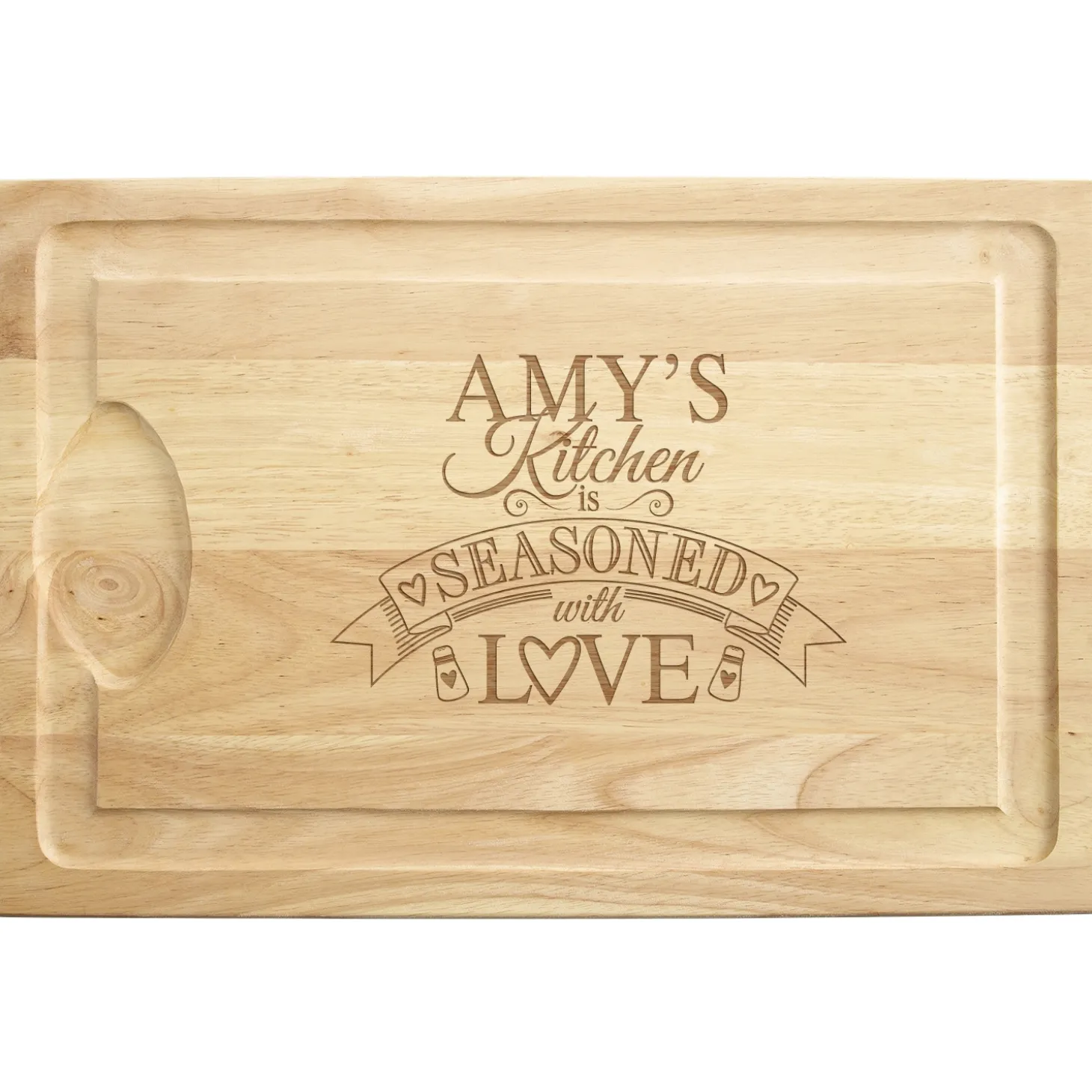 Seasoned With Love Maple Wood Cutting Board