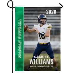 Senior Night Photo Garden Flag