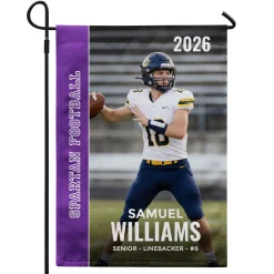 Senior Night Photo Garden Flag