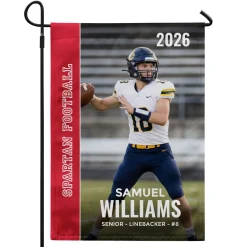 Senior Night Photo Garden Flag