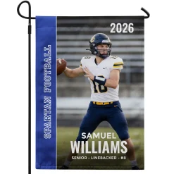 Senior Night Photo Garden Flag