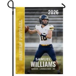 Senior Night Photo Garden Flag