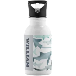 Shark Print Water Bottle