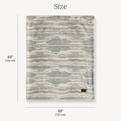 Sherpa Stripe Plush Blanket