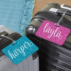 She Sparkles Luggage Tag
