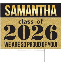 Shine Bright Graduation Yard Sign