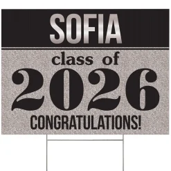 Shine Bright Graduation Yard Sign