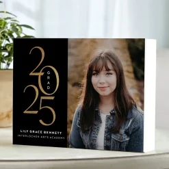 Shining Year Graduation Photo Wood Block