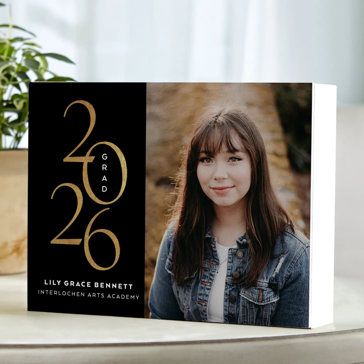 Shining Year Graduation Photo Wood Block