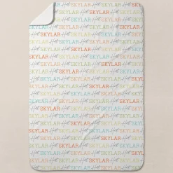 Signature Name Baby Swaddle Blanket