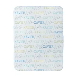 Signature Name Sherpa Baby Blanket