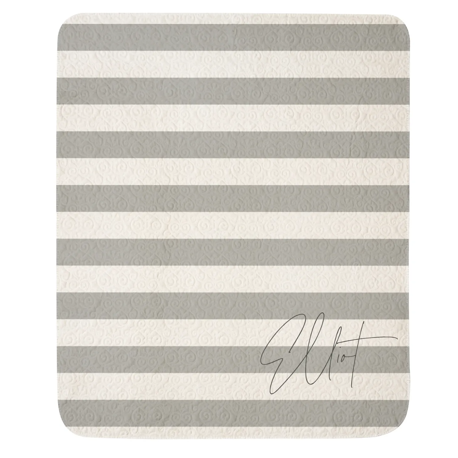 Signature Stripes Quilted Baby Blanket