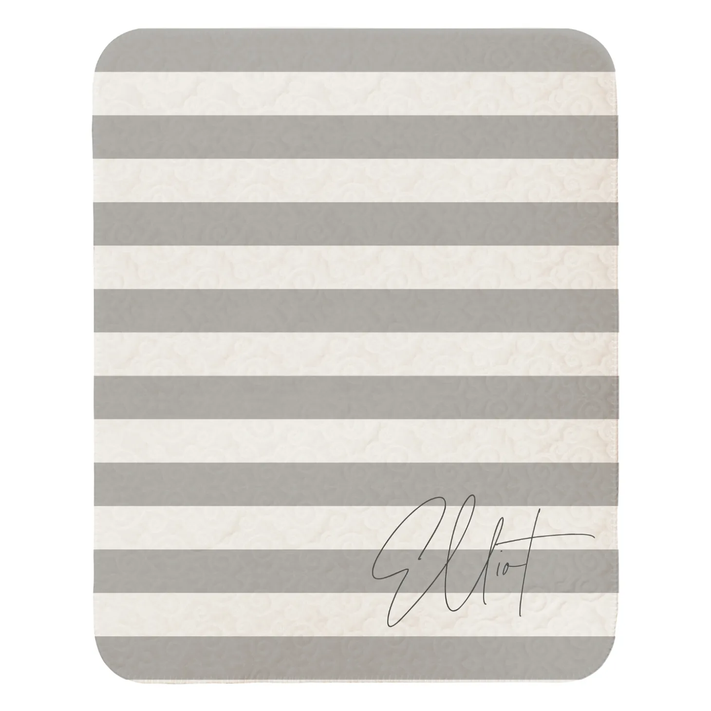 Signature Stripes Quilted Baby Blanket