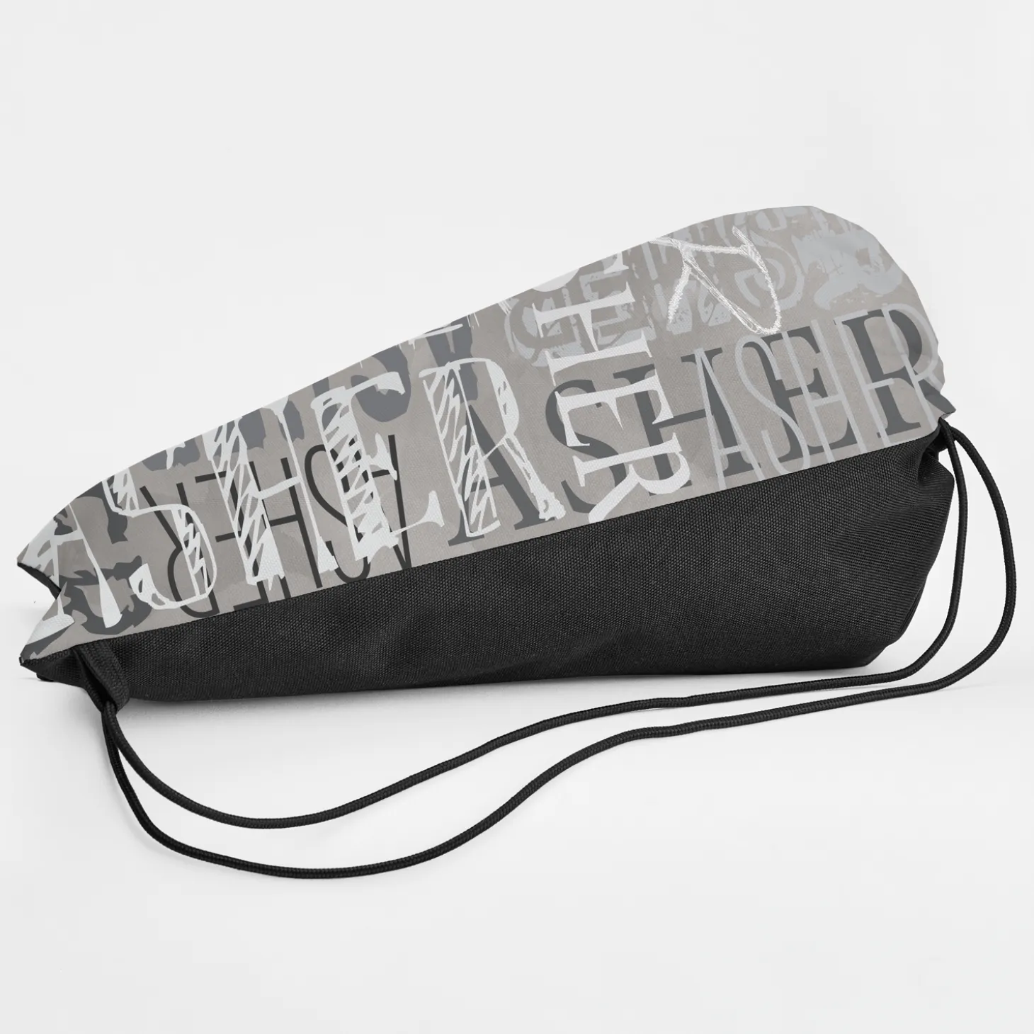 Signature Style Allover Print Drawstring Bags