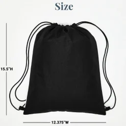Signature Style Allover Print Drawstring Bags