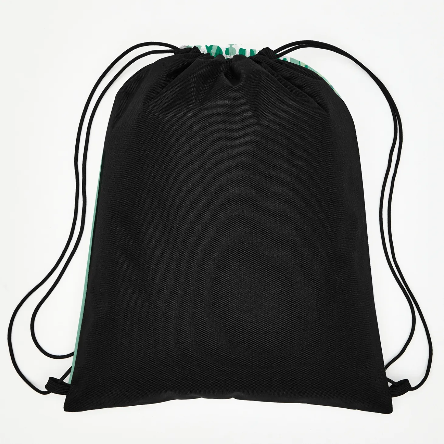 Signature Style Allover Print Drawstring Bags
