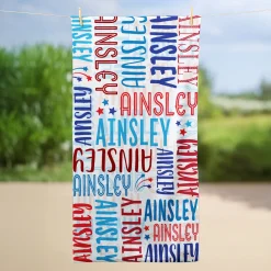 Signature Style Americana Beach Towel