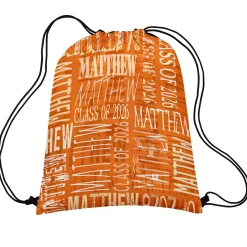 Signature Style Graduation Drawstring Bags