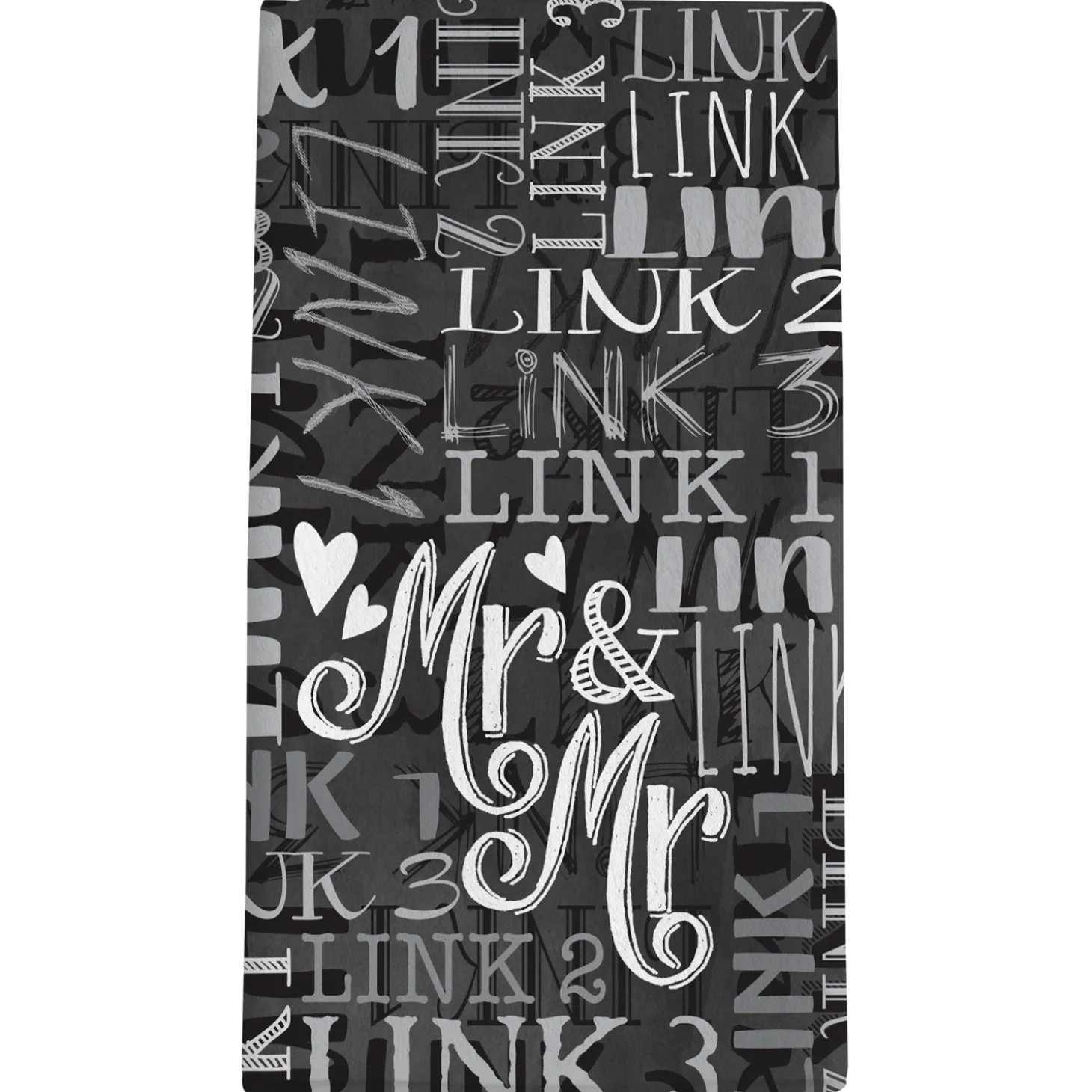 Signature Style Wedding Couple Bath Towels