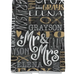 Signature Style Wedding Couple Bath Towels