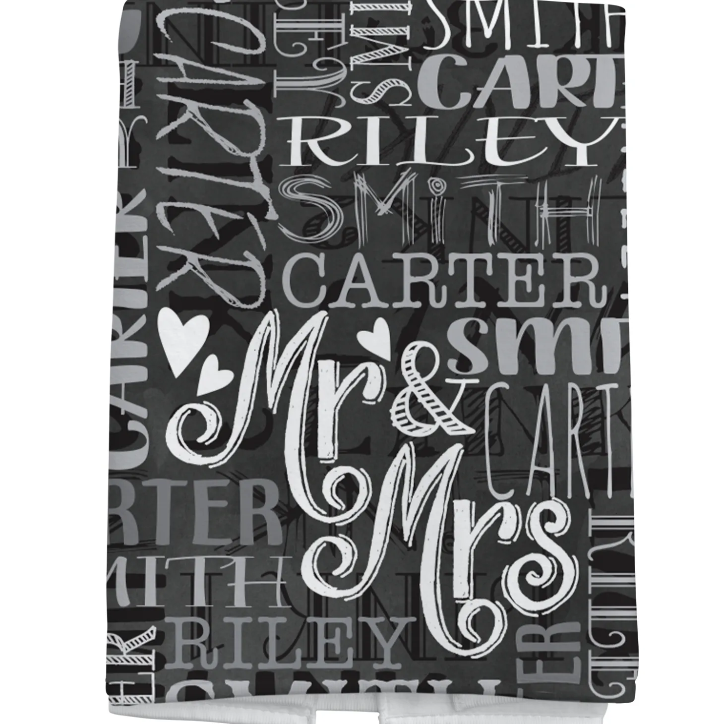Signature Style Wedding Couple Bath Towels