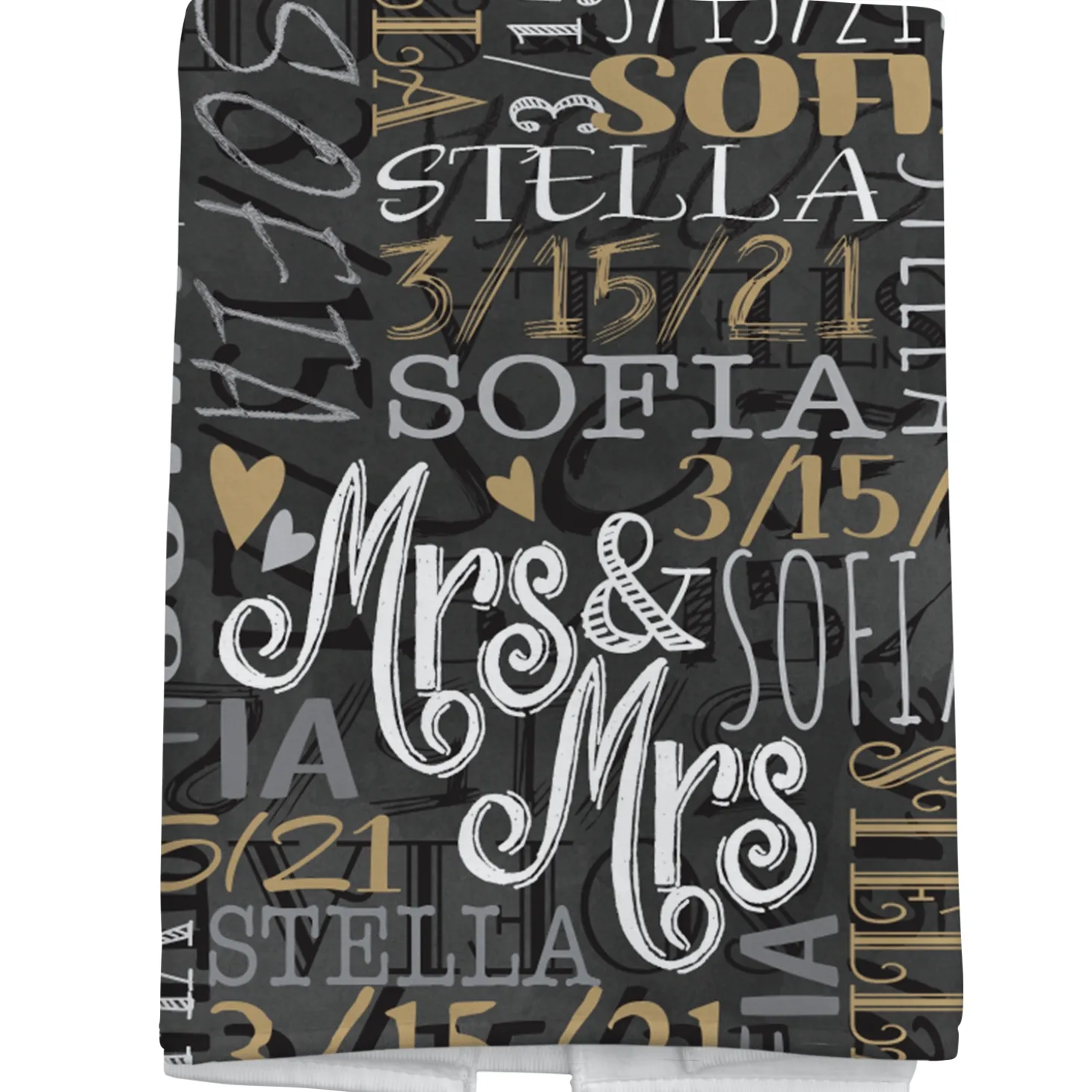 Signature Style Wedding Couple Bath Towels