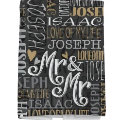 Signature Style Wedding Couple Bath Towels