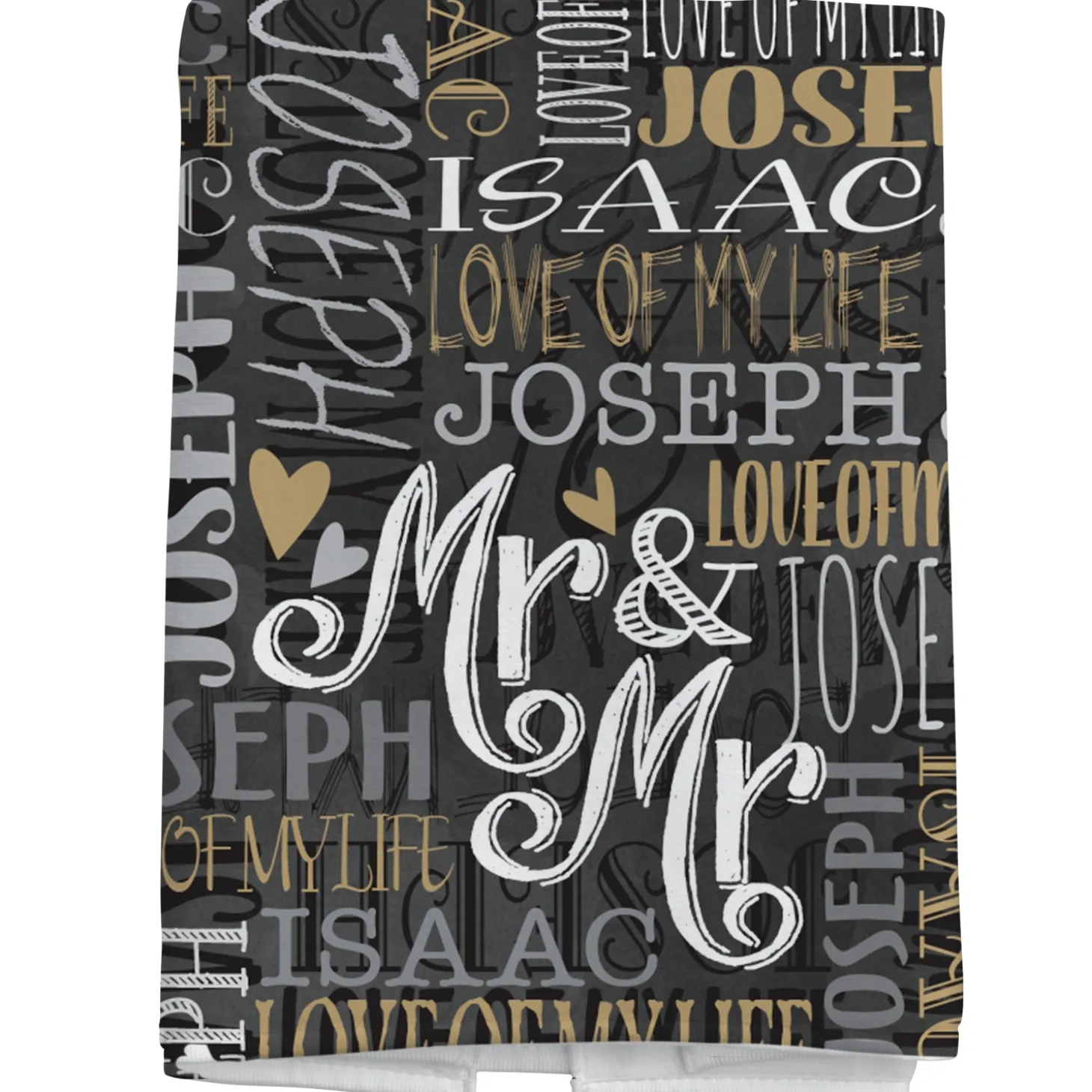 Signature Style Wedding Couple Bath Towels