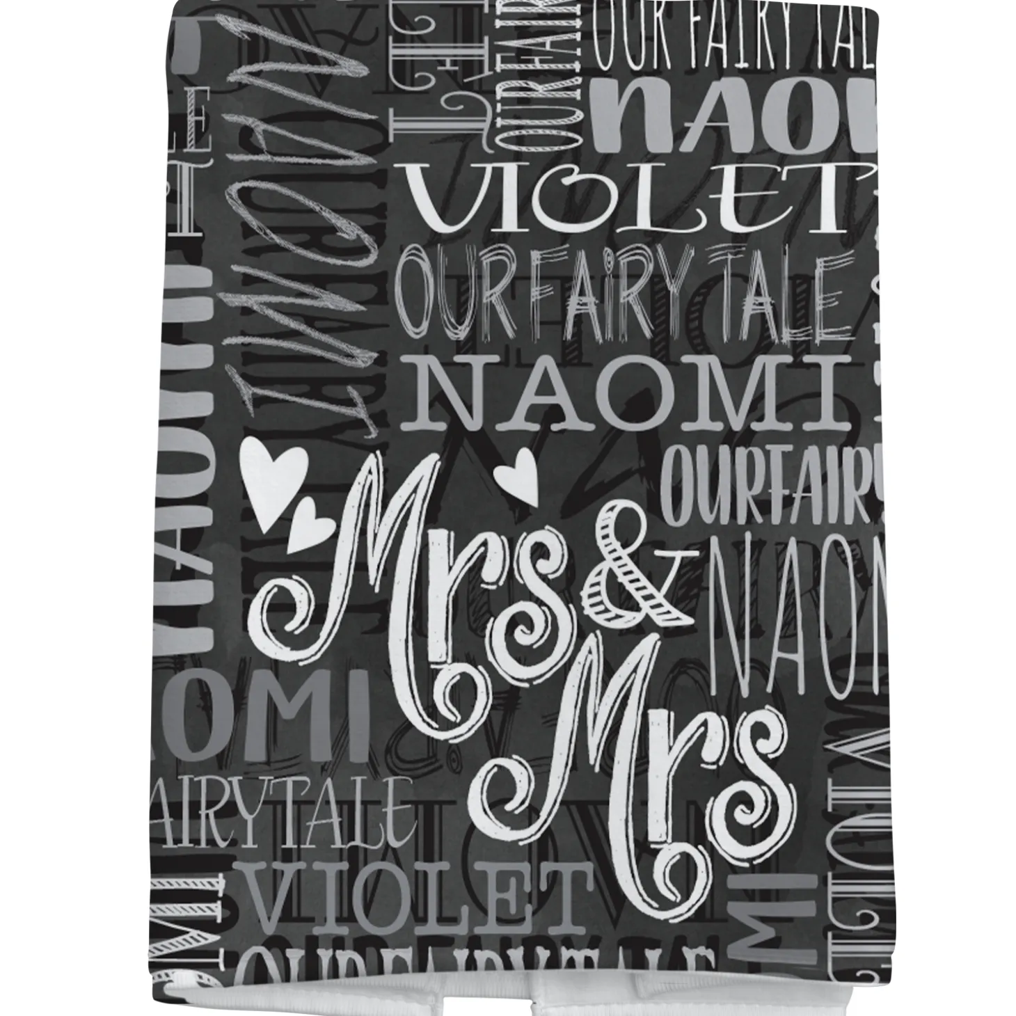 Signature Style Wedding Couple Bath Towels