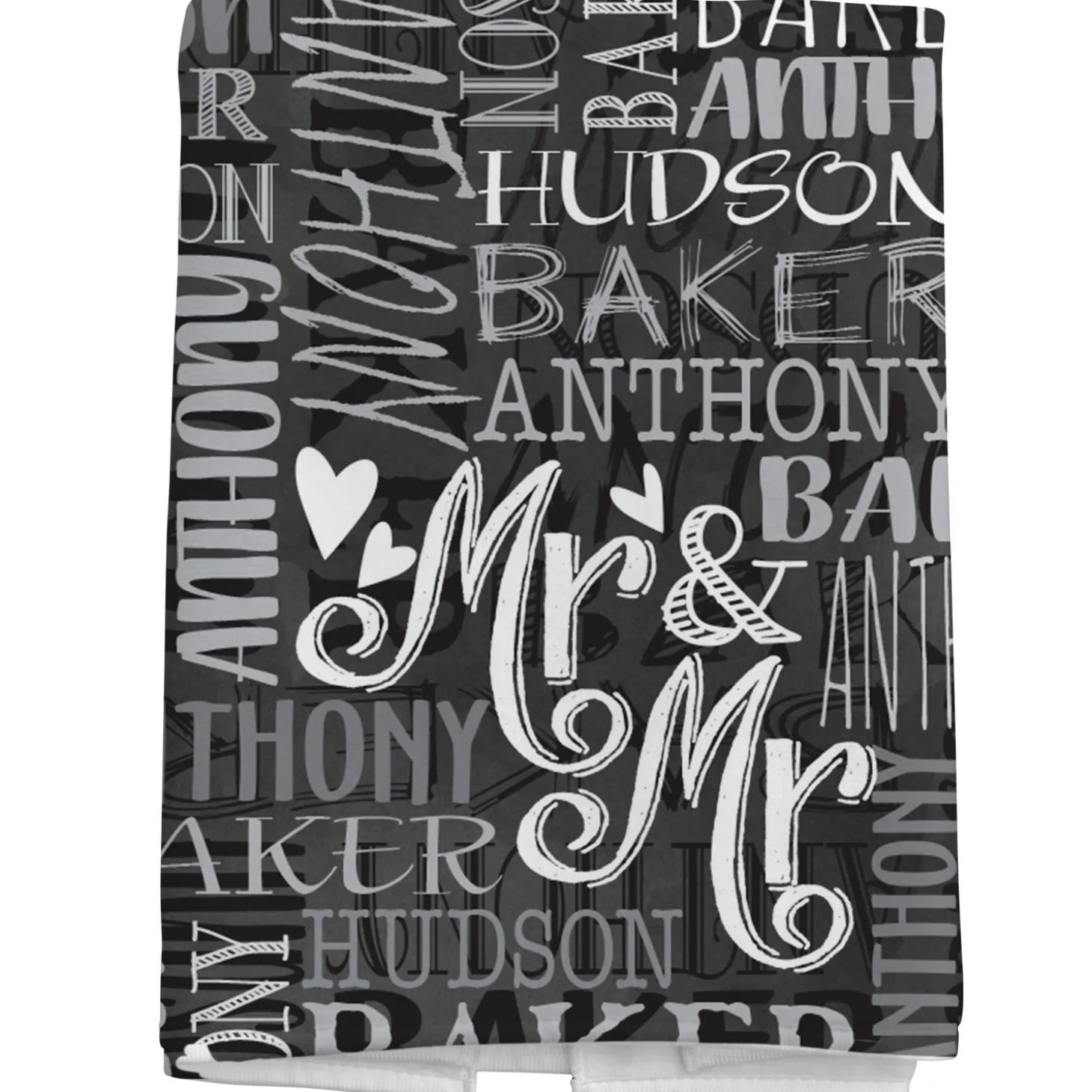 Signature Style Wedding Couple Bath Towels