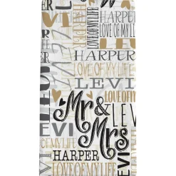 Signature Style Wedding Couple Bath Towels